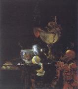 Willem Kalf Style life with Nautilus goblet USA oil painting artist